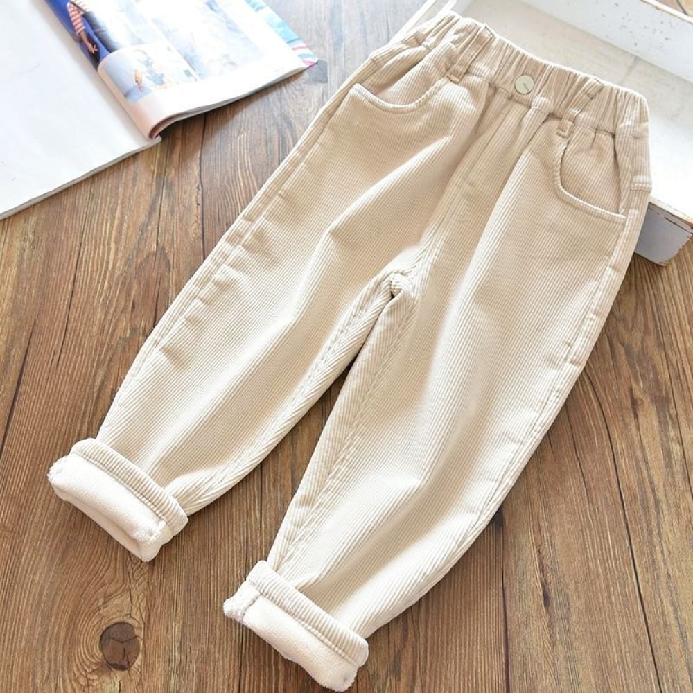 Calças de veludo cotelê com fo - Corduroy Pant Warm avaliação e preço