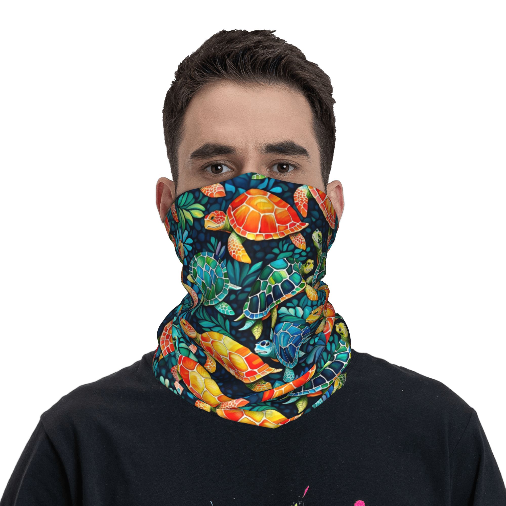 Personalizado engraçado colori - Neck Gaiter Fleece avaliação e preço